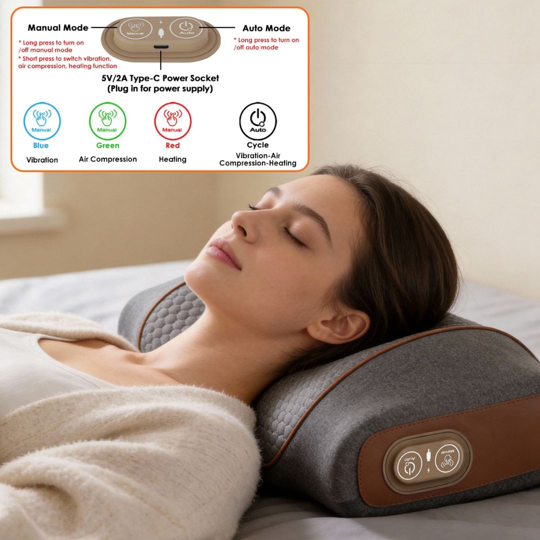 NeckRelief™ 3D Massager Pillow