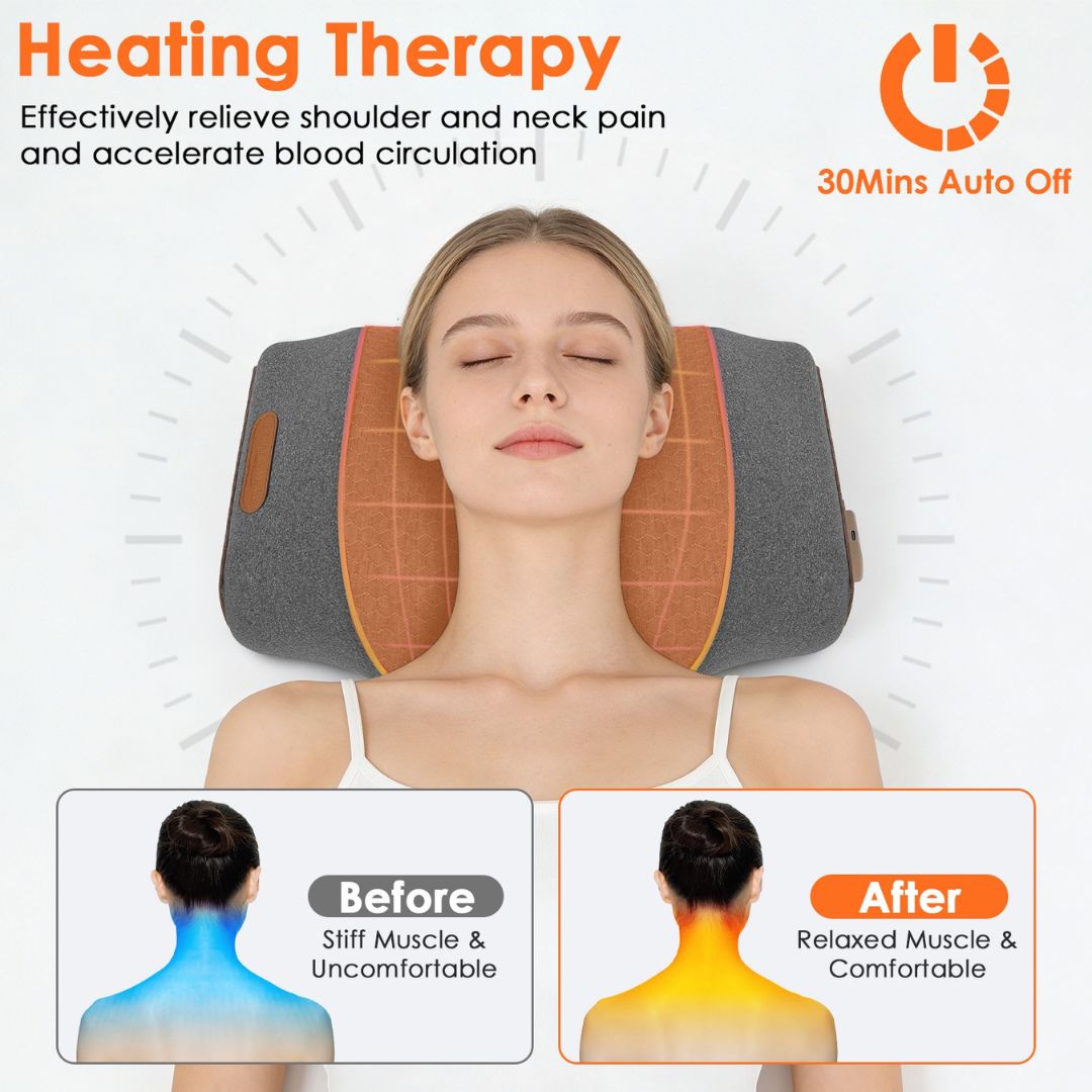 NeckRelief™ 3D Massager Pillow